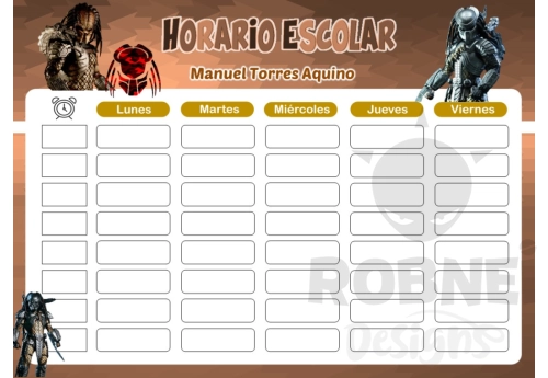 Depredador Horario Escolar